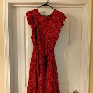 Shien 4x Red Polka Dot Dress